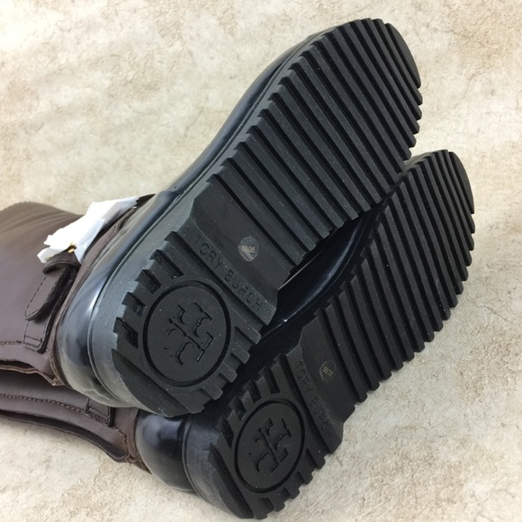 Tory Burch Logo Rain Boots Boots, 5M - Picture 4 of 8